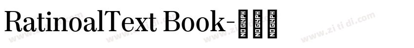 RatinoalText Book字体转换